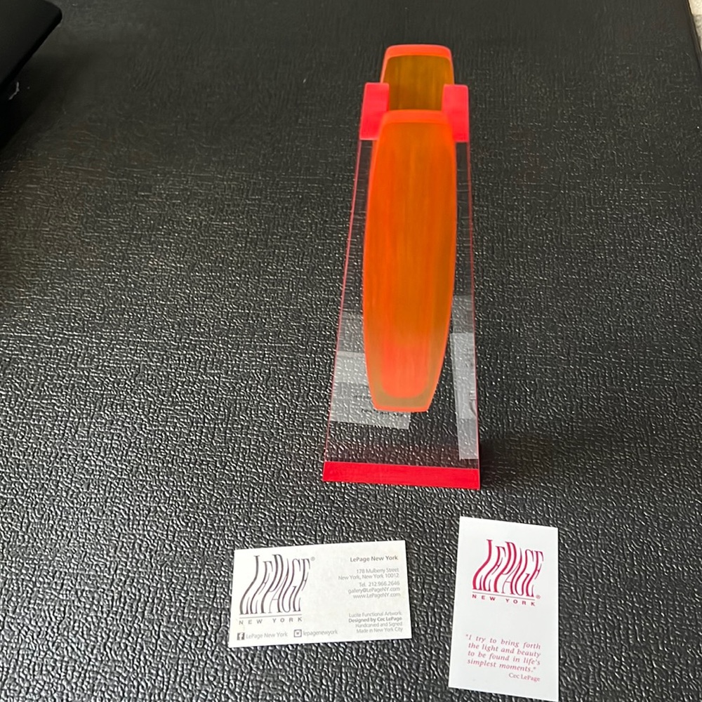 LePage Acrylic Vase